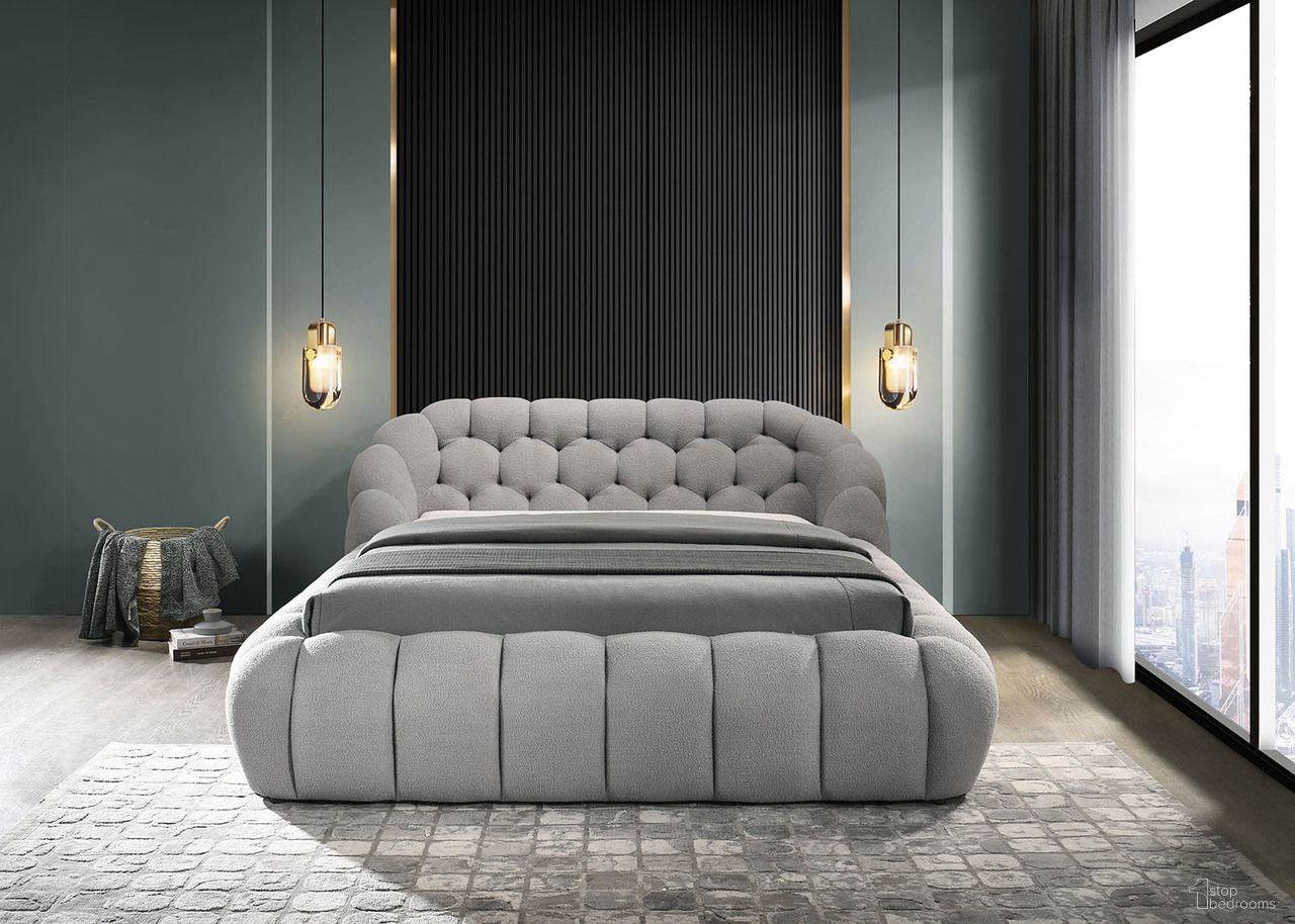 Newquay Eastern king Bed In Gray