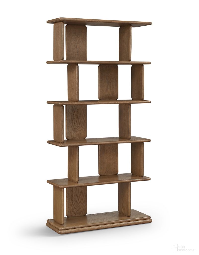 The appearance of Nexa Solid Wood and Oak Veneer Bookcase In Brown designed by Meridian in the modern / contemporary interior design. This brown piece of furniture was selected by 1StopBedrooms from Nexa Collection to add a touch of cosiness and style into your home. Sku: 77065Brown. Material: MDF.