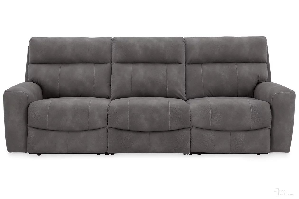 Next-Gen Durapella 3-Piece Power Reclining Sectional In Slate