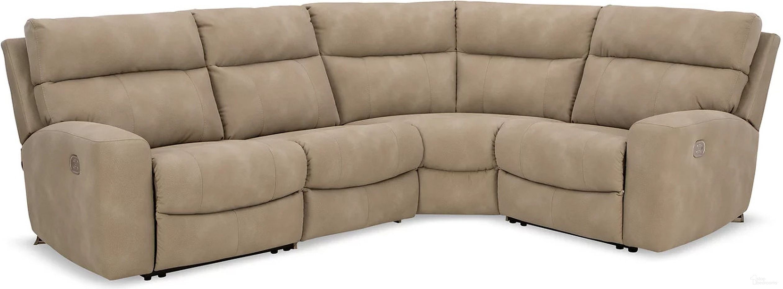 The appearance of Next-Gen Durapella 4-Piece Power Reclining Sectional In Sand designed by Signature Design by Ashley in the modern / contemporary interior design. This sand piece of furniture was selected by 1StopBedrooms from Next-Gen Durapella Collection to add a touch of cosiness and style into your home. Sku: 6100458;6100446;6100477;6100462. Material: Leather. Layout: L-Shape.