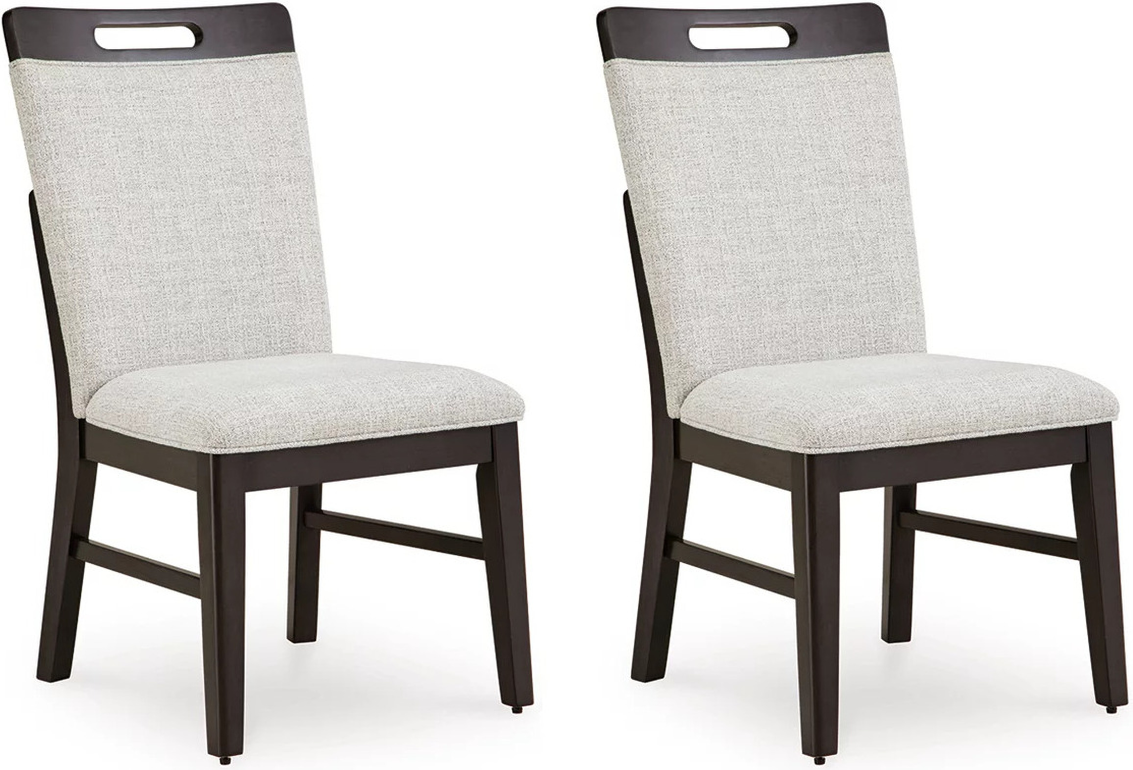 Neymorton Dining Chair Set of 2 In Gray and Brown