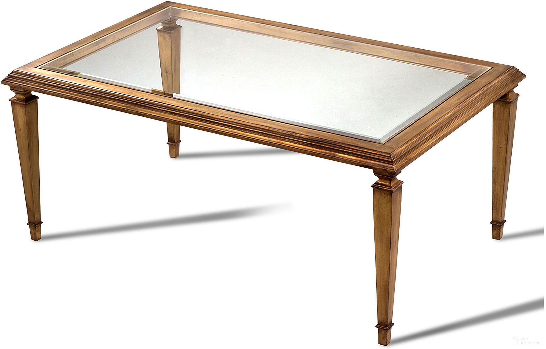 The appearance of Nial Cocktail Table In Antique Gold designed by Maitland-Smith in the modern / contemporary interior design. This antique gold piece of furniture was selected by 1StopBedrooms from Maitland Smith Collection to add a touch of cosiness and style into your home. Sku: 89-0601. Material: Wood.
