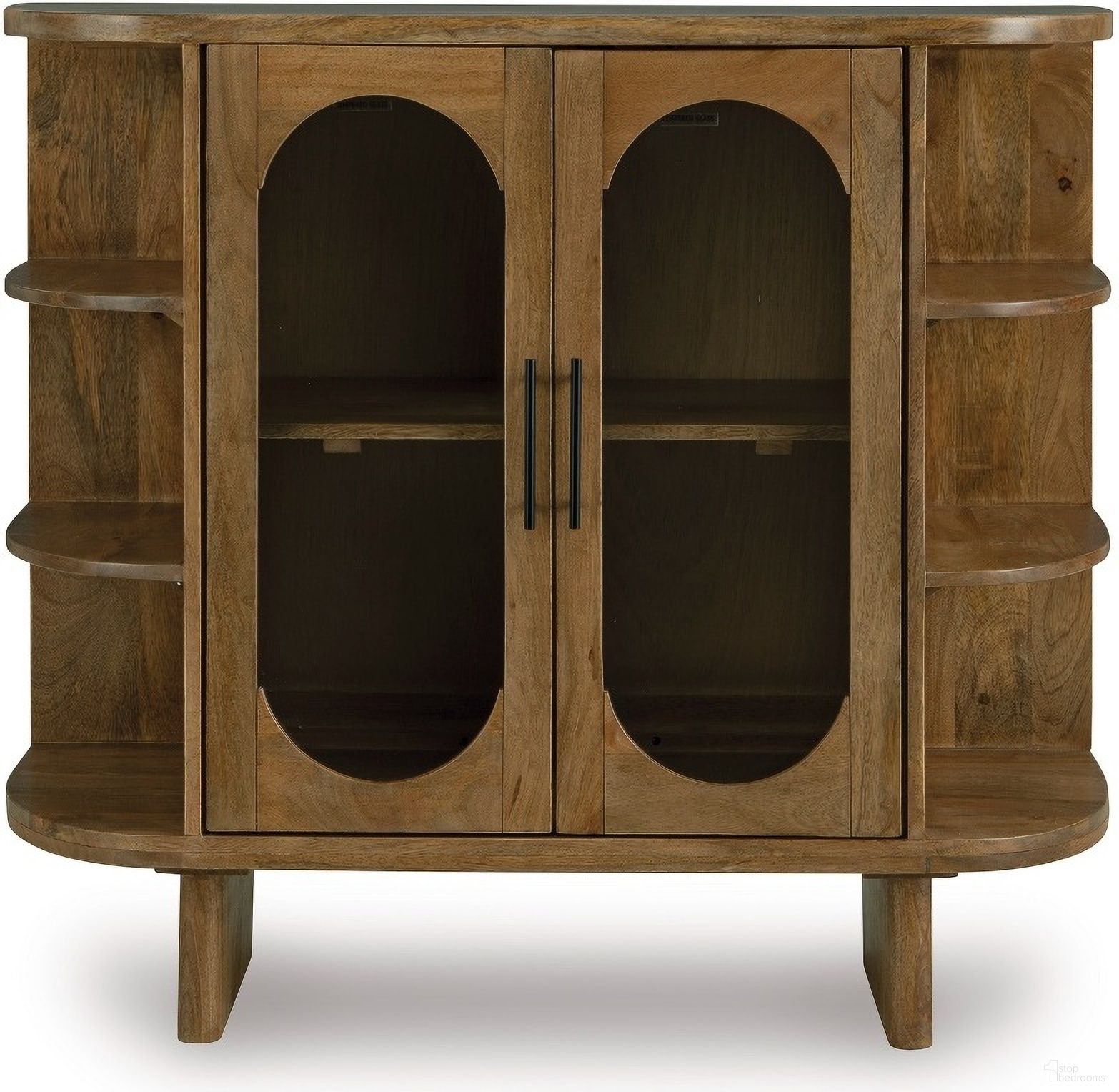 The appearance of Niall Accent Cabinet In Light Brown designed by Signature Design by Ashley in the transitional interior design. This light brown piece of furniture was selected by 1StopBedrooms from Niall Collection to add a touch of cosiness and style into your home. Sku: A4000707. Material: Wood.