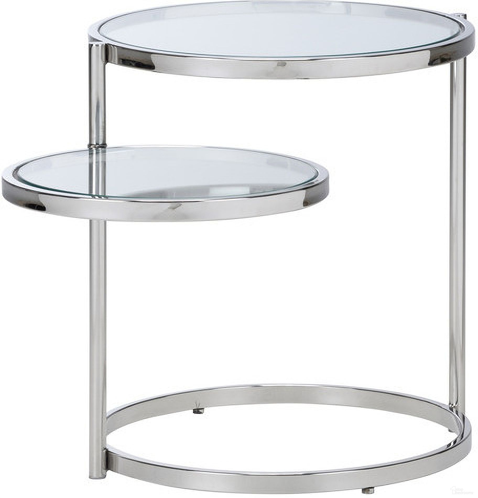 The appearance of Nickel Shelfie Table In Silver designed by Wildwood in the modern / contemporary interior design. This silver piece of furniture  was selected by 1StopBedrooms from Wildwood Collection to add a touch of cosiness and style into your home. Sku: 490658. Material: Stainless Steel.
