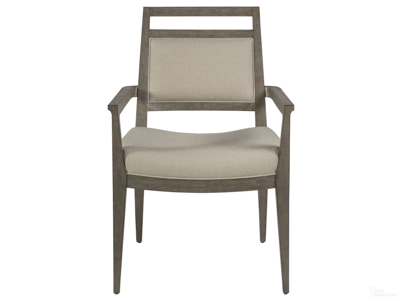 The appearance of Nico Upholstered Arm Chair In Grigio designed by Artistica Home in the transitional interior design. This grigio piece of furniture  was selected by 1StopBedrooms from Cohesion Program Collection to add a touch of cosiness and style into your home. Sku: 2222-881-41. Material: Wood. Chair Type: Arm Chair.