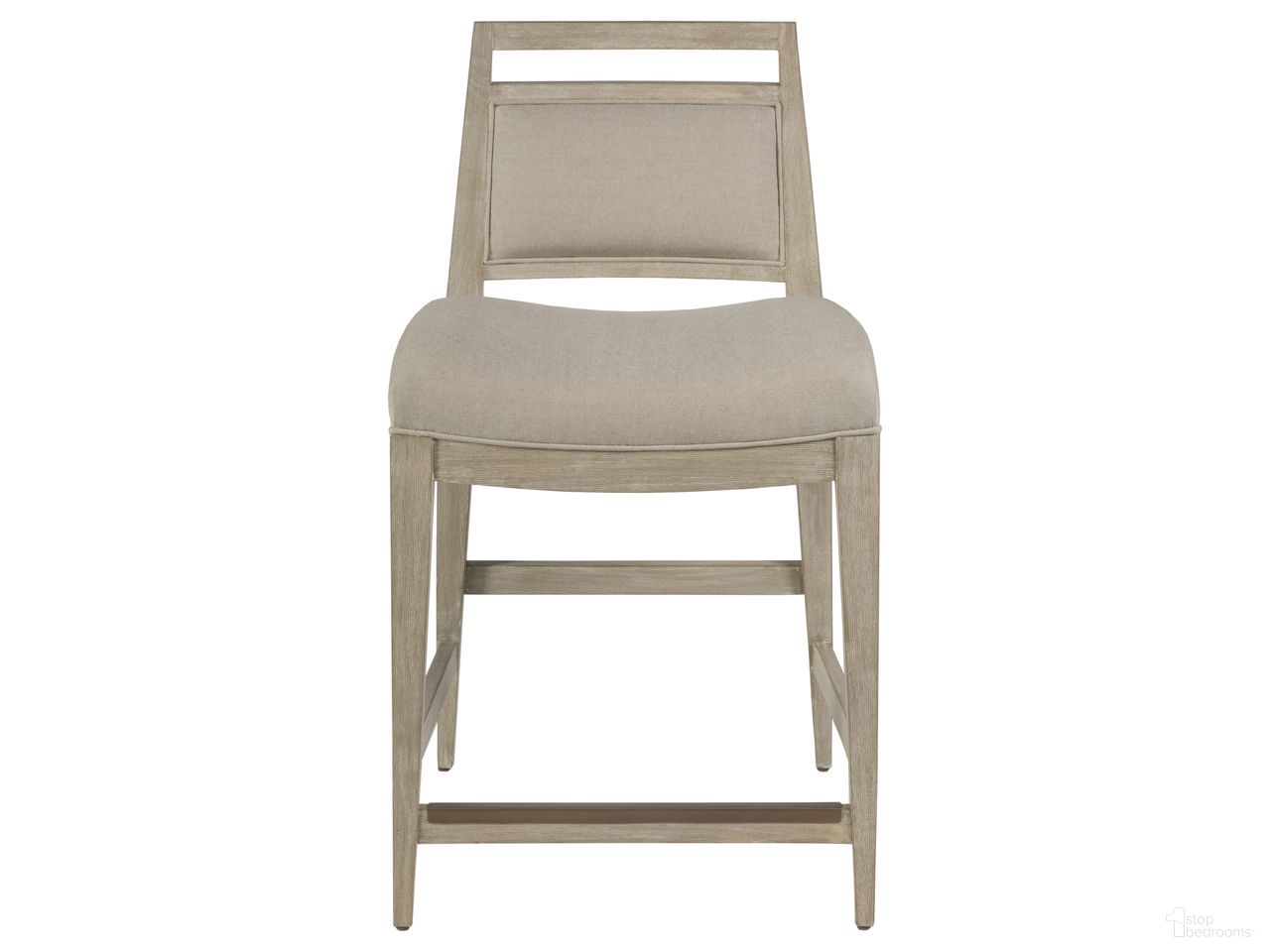 The appearance of Nico Upholstered Counter Stool In Bianco designed by Artistica Home in the transitional interior design. This bianco piece of furniture  was selected by 1StopBedrooms from Cohesion Program Collection to add a touch of cosiness and style into your home. Sku: 2222-895-40. Material: Fabric.