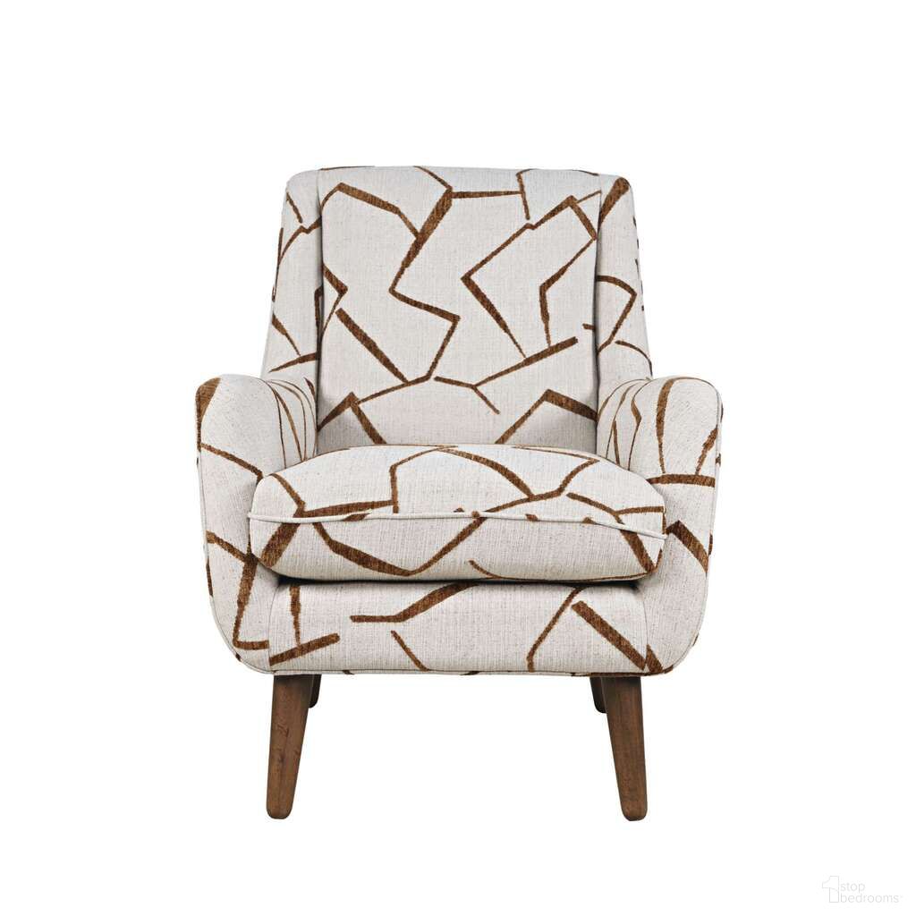 The appearance of Nielsen Upholstered Geometric Lounge Accent Chair In Lowry designed by Jofran in the transitional interior design. This lowry piece of furniture was selected by 1StopBedrooms from Nielsen Collection to add a touch of cosiness and style into your home. Sku: LOWRY-CH-BRN. Material: Upholstery.