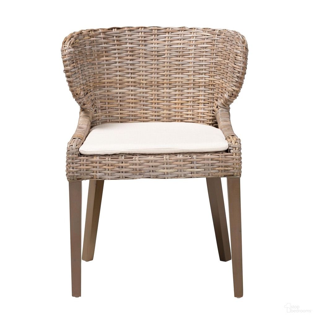 The appearance of Niesha Natural Rattan and Mahogany Wood Dining Chair In Kubu Grey and Rustic Taupe designed by Baxton Studio in the bohemian interior design. This kubu grey/rustic taupe piece of furniture was selected by 1StopBedrooms from Niesha Collection to add a touch of cosiness and style into your home. Sku: MD-39222-Kubu Grey/Natural Rattan-DC. Material: Mahogany. Chair Type: Side Chair.