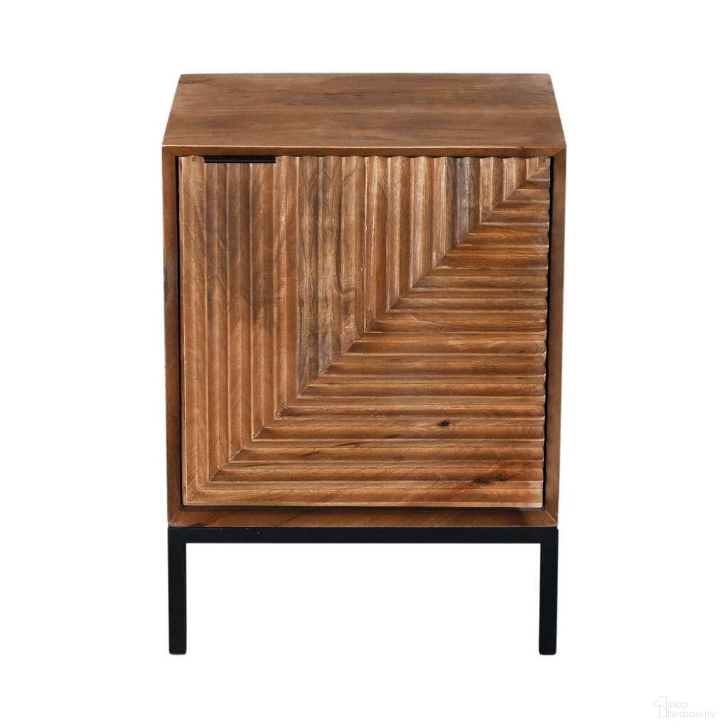 The appearance of Nikita Nightstand In Black and Pecan designed by LH Imports in the modern / contemporary interior design. This black/pecan piece of furniture was selected by 1StopBedrooms from Nikita Collection to add a touch of cosiness and style into your home. Sku: JNK002. Material: Mango Wood.