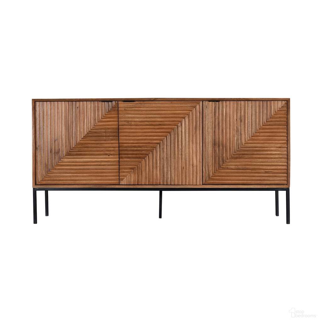 The appearance of Nikita Sideboard In Black and Pecan designed by LH Imports in the transitional interior design. This black/pecan piece of furniture was selected by 1StopBedrooms from Nikita Collection to add a touch of cosiness and style into your home. Sku: JNK003B. Material: Mango Wood.