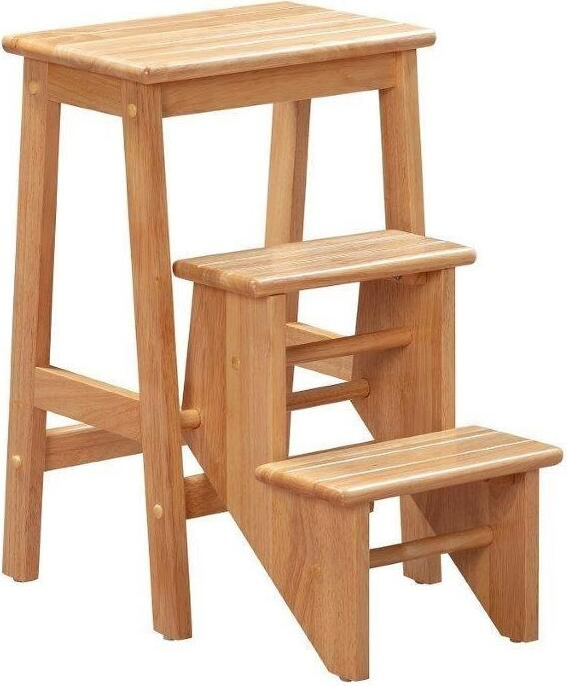 Niko Folding 24 Inch Step Stool In Natural by Boraam Industries