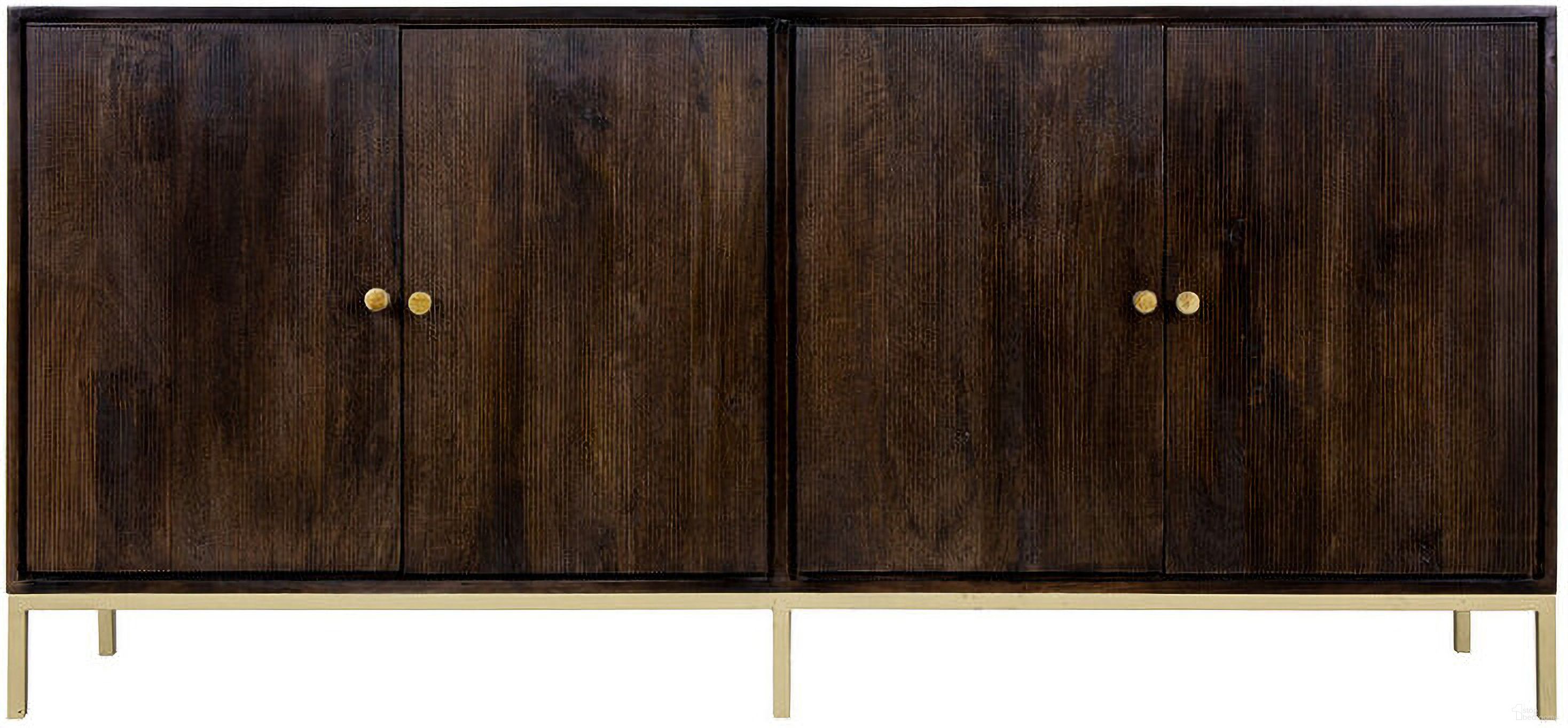 The appearance of Nila Large Cabinet In Dark Brown designed by Yosemite Home Decor in the traditional interior design. This dark brown piece of furniture was selected by 1StopBedrooms from to add a touch of cosiness and style into your home. Sku: 210135. Material: Wood.