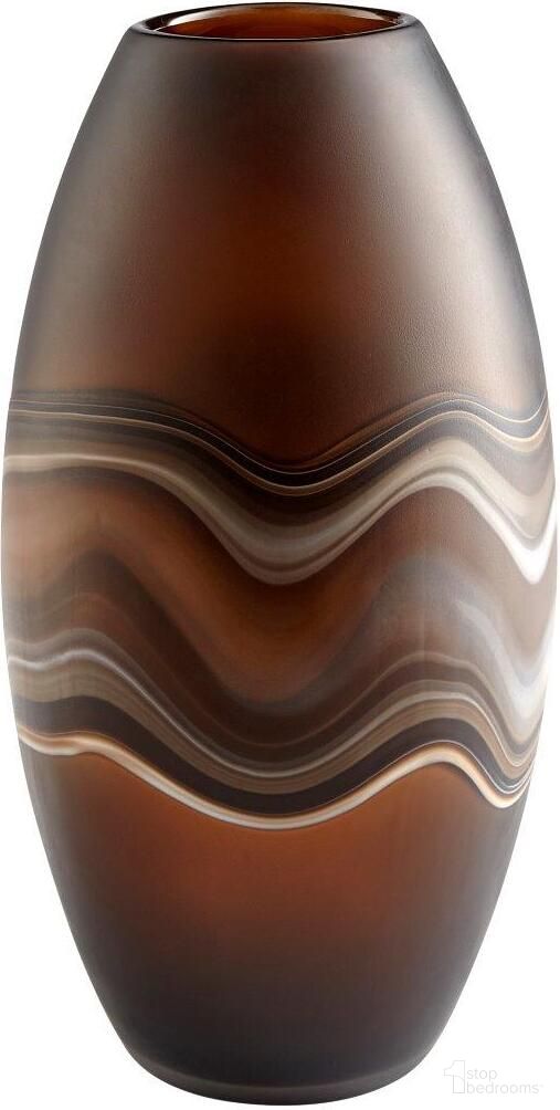 Nina Amber Swirl Large Vase