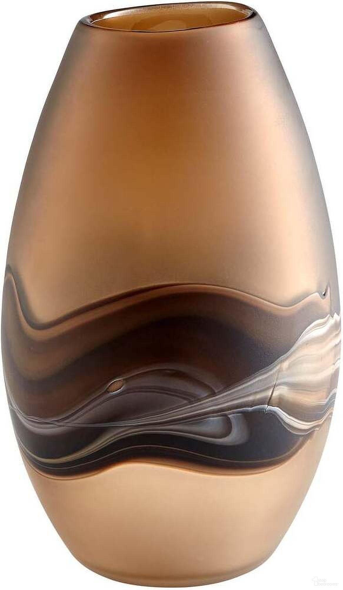 Nina Amber Swirl Medium Vase