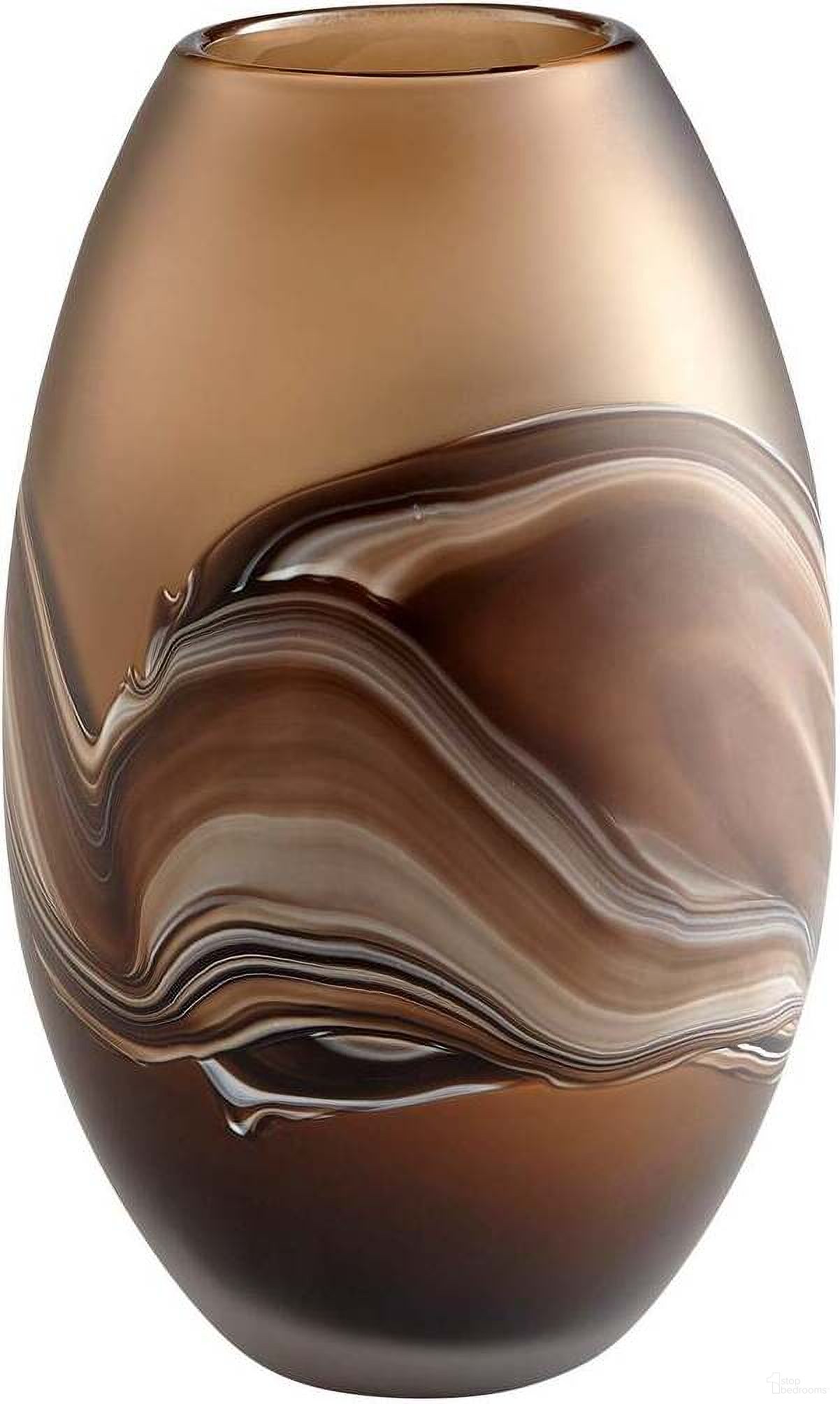 Nina Amber Swirl Small Vase