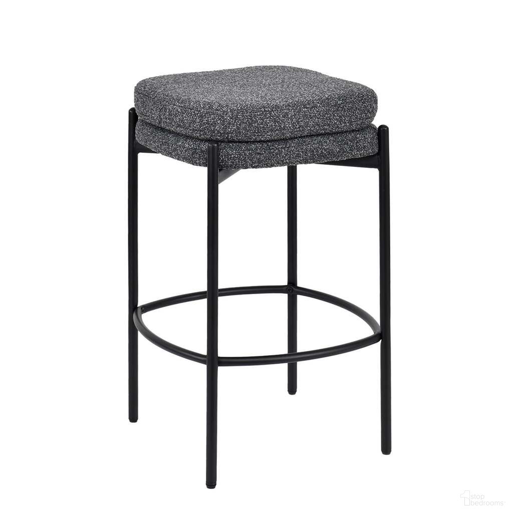 The appearance of Nina Counter Stool Set of 2 In Chunky Grey and Black designed by LH Imports in the modern / contemporary interior design. This chunky grey/black piece of furniture was selected by 1StopBedrooms from Nina Collection to add a touch of cosiness and style into your home. Sku: NIN026-CBK. Material: Polyester.