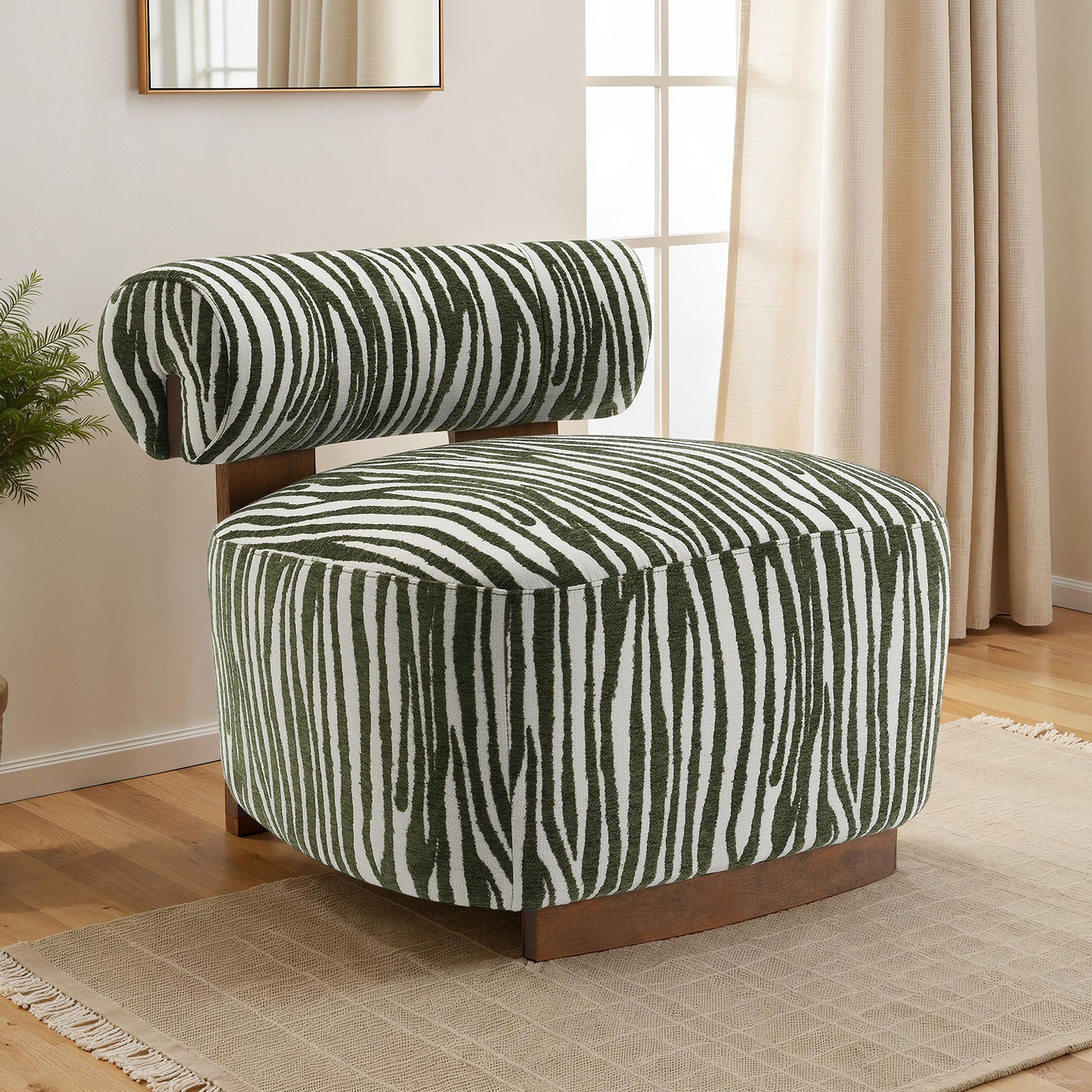 The appearance of Niobe Accent Chair In Green designed by Furniture of America in the modern / contemporary interior design. This green piece of furniture was selected by 1StopBedrooms from Niobe Collection to add a touch of cosiness and style into your home. Sku: FM-AC6007GR. Material: Chenille.