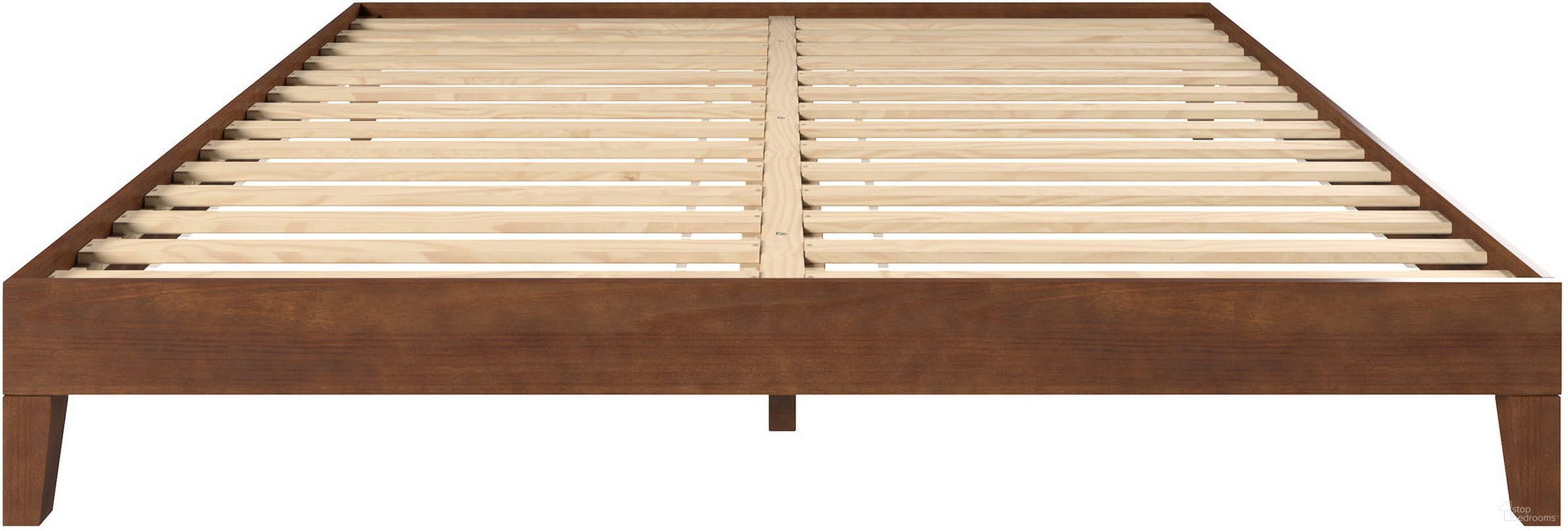 Nix King Platform Bed In Brown