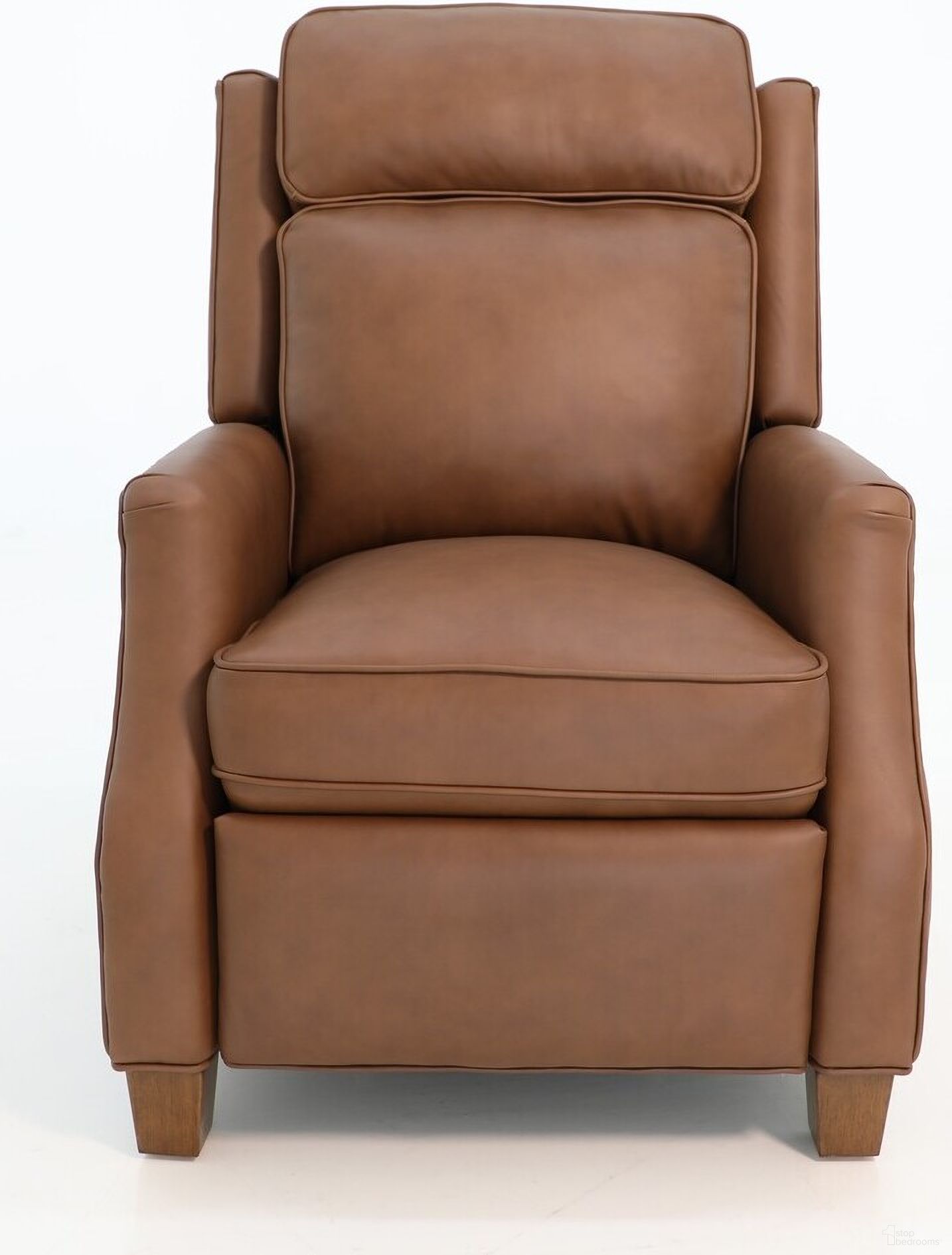 The appearance of Nixon Push Thru The Arms Recliner In Saddle designed by BarcaLounger in the modern / contemporary interior design. This saddle piece of furniture was selected by 1StopBedrooms from Nixon Collection to add a touch of cosiness and style into your home. Sku: 74582571886. Material: Leather.