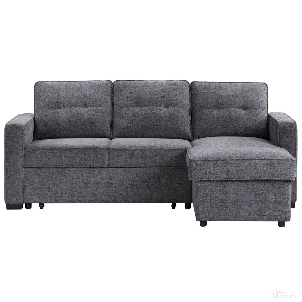 Noah Reversible 95 Inch Chofa In Gray