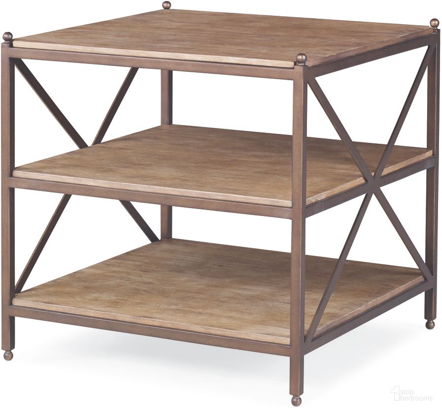 The appearance of Nob Hill Chairside Table 25 x 25 In Desert designed by Century Furniture in the modern / contemporary interior design. This desert piece of furniture  was selected by 1StopBedrooms from Details Occasional Collection to add a touch of cosiness and style into your home. Sku: CSA-104-5. Material: Oak Veneer.