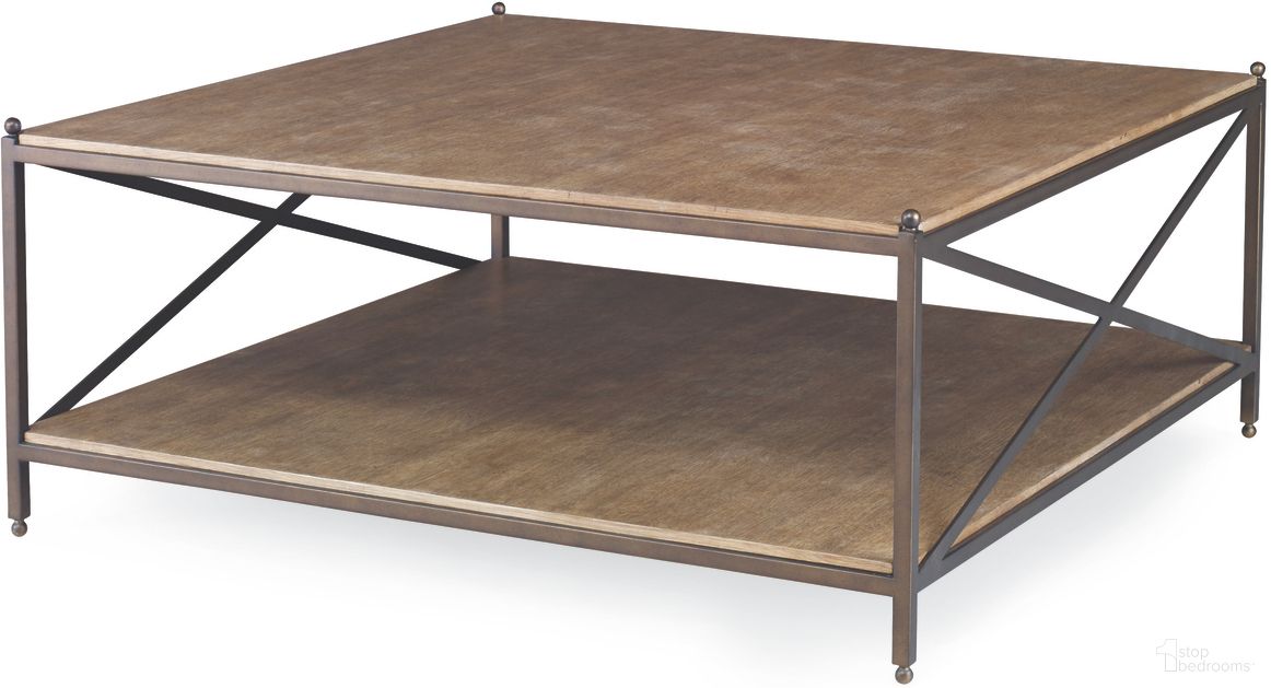 The appearance of Nob Hill Cocktail Table 44 x 44 In Desert designed by Century Furniture in the modern / contemporary interior design. This desert piece of furniture  was selected by 1StopBedrooms from Details Occasional Collection to add a touch of cosiness and style into your home. Sku: CSA-104-3. Material: Oak Veneer.