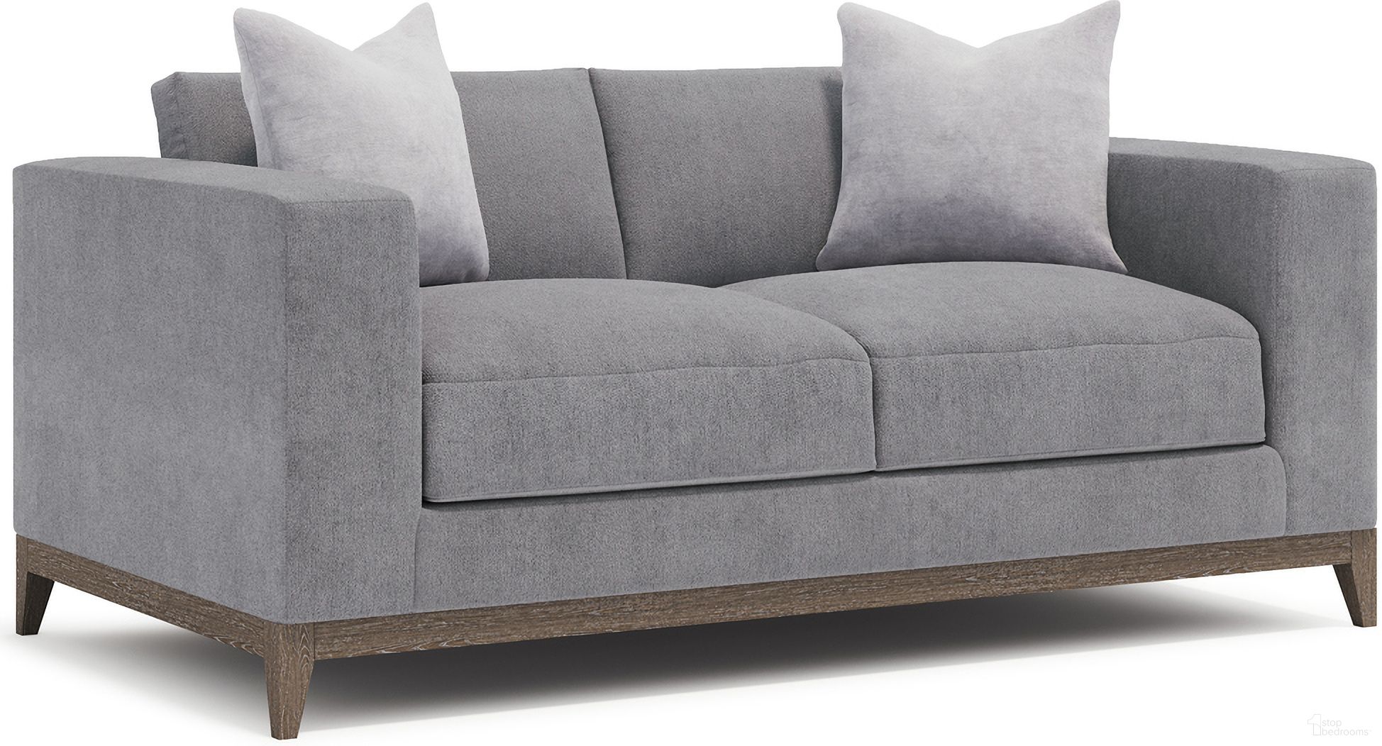 The appearance of Noel Fabric Loveseat In Portobello designed by Bernhardt in the modern / contemporary interior design. This portobello piece of furniture  was selected by 1StopBedrooms from Plush Collection to add a touch of cosiness and style into your home. Sku: P7325A. Material: Fabric.
