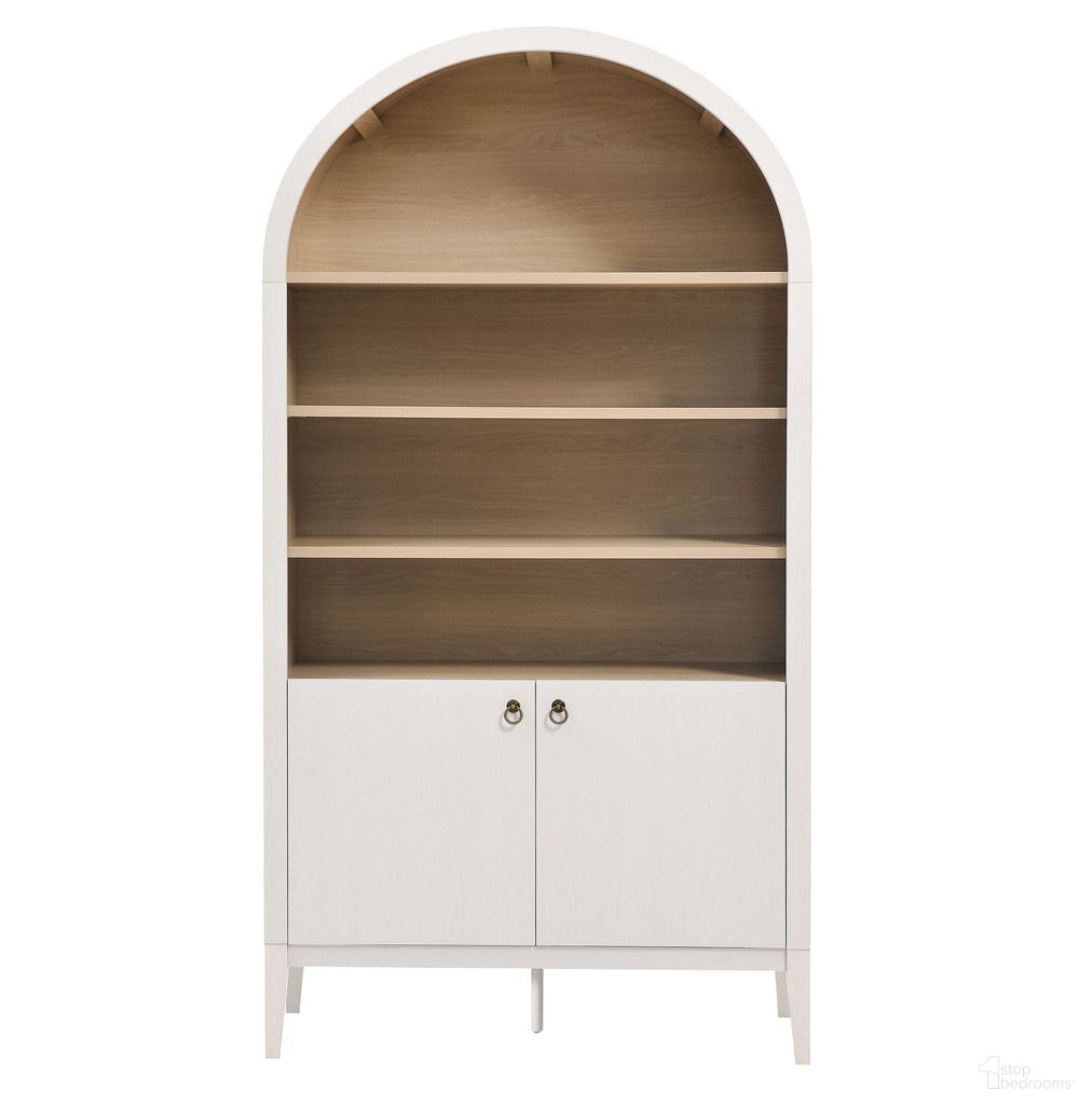 The appearance of Nolan 74 Inch Tall Wide Arched Storage Display Cabinet Bookshelf In Ivory and Oak designed by Modway in the modern / contemporary interior design. This ivory/oak piece of furniture was selected by 1StopBedrooms from Nolan Collection to add a touch of cosiness and style into your home. Sku: EEI-7169-IVO-OAK-1;EEI-7169-IVO-OAK-2. Material: Laminate.