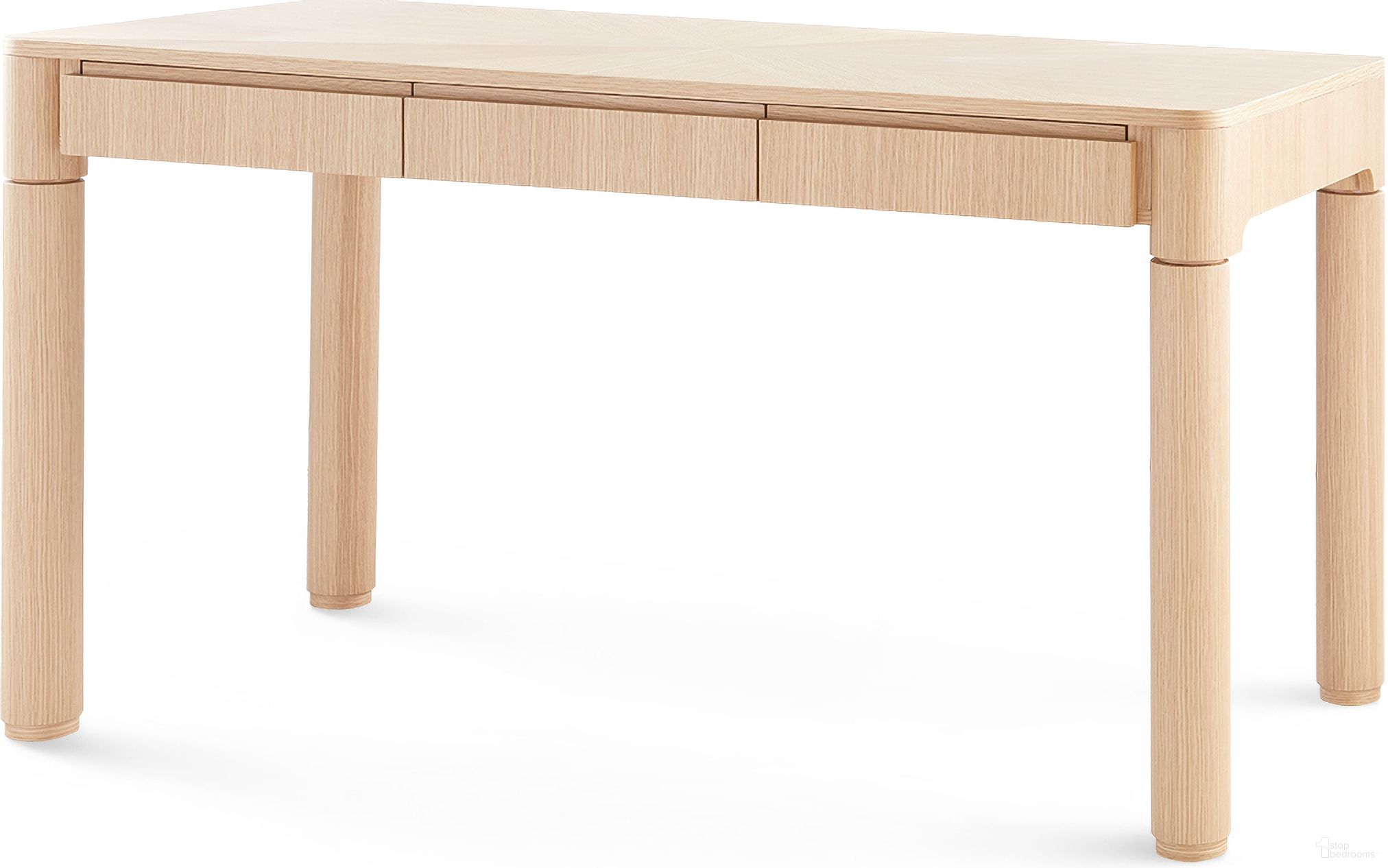 The appearance of Nolan Desk In Pristine Oak designed by Villa & House in the modern / contemporary interior design. This oak piece of furniture  was selected by 1StopBedrooms from Nolan Collection to add a touch of cosiness and style into your home. Sku: NOL-350-690. Material: Wood.