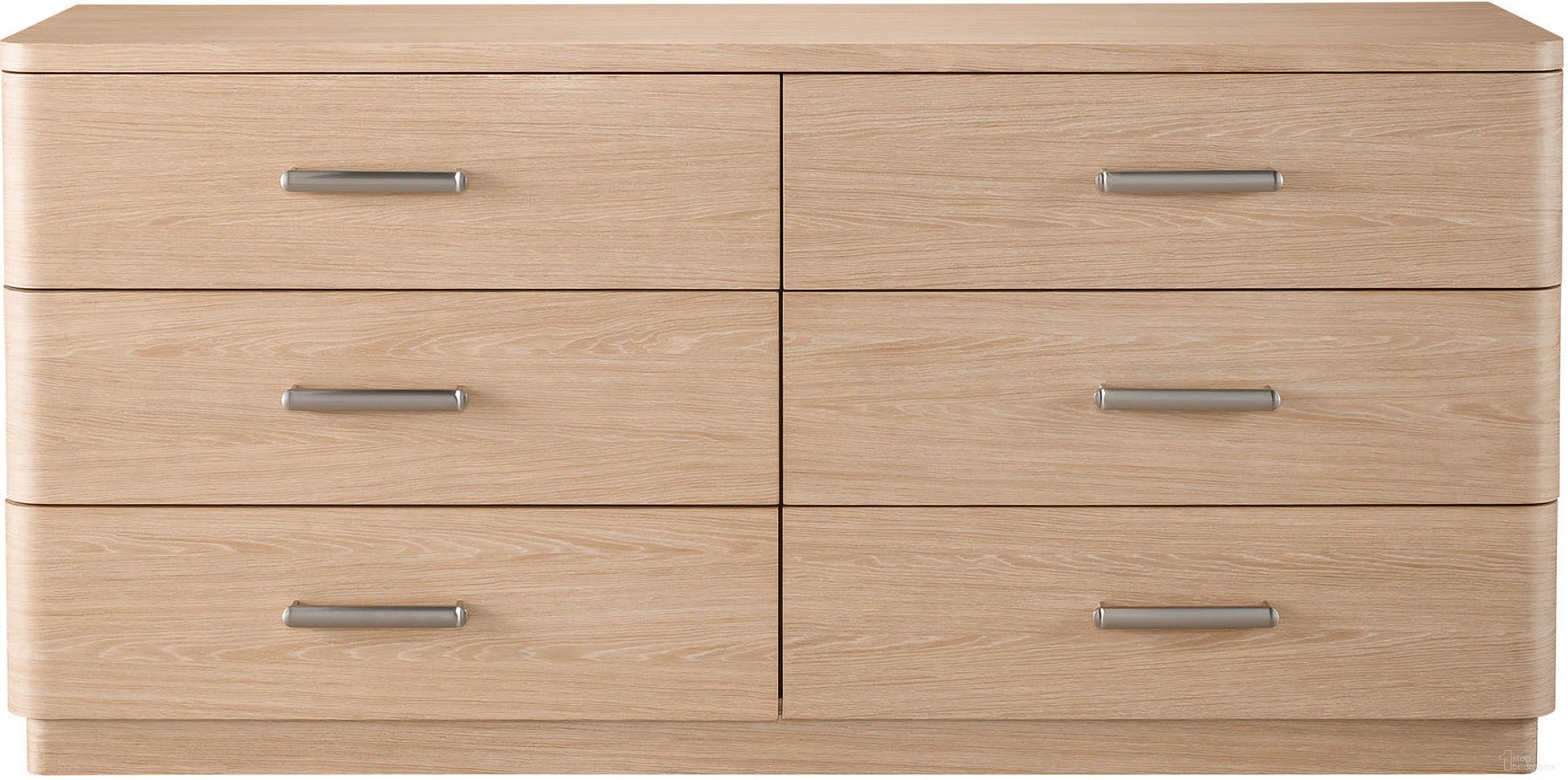 The appearance of Nomad Six Drawer Dresser In Oak designed by Universal in the modern / contemporary interior design. This oak piece of furniture was selected by 1StopBedrooms from Nomad Collection to add a touch of cosiness and style into your home. Sku: U181040. Material: Wood.