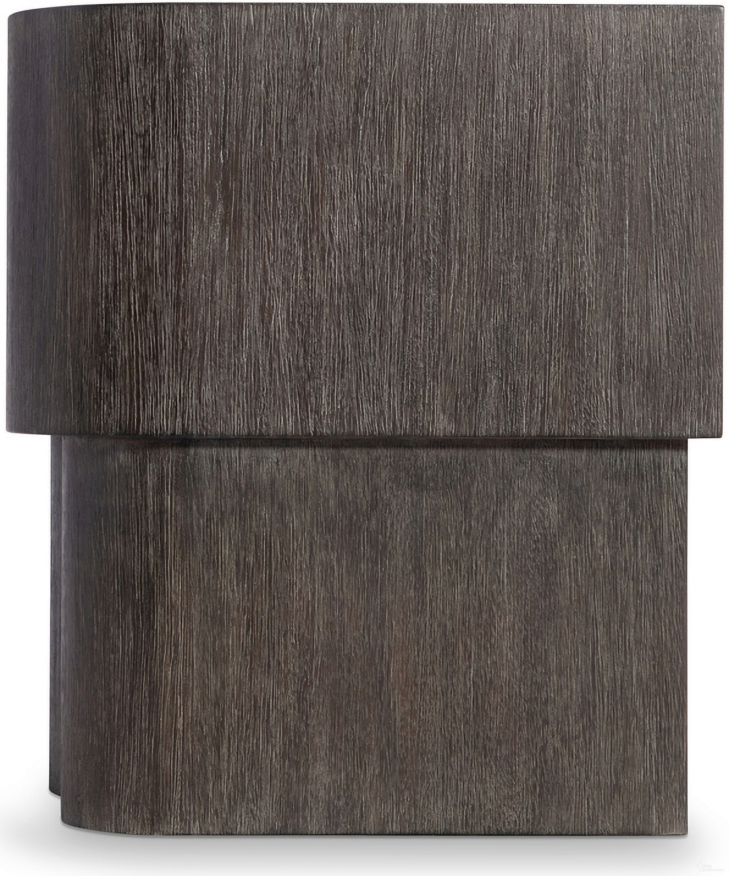 The appearance of Nonza Side Table In Brown designed by Bernhardt in the modern / contemporary interior design. This brown piece of furniture  was selected by 1StopBedrooms from Nonza Collection to add a touch of cosiness and style into your home. Sku: 347123. Material: Wood.