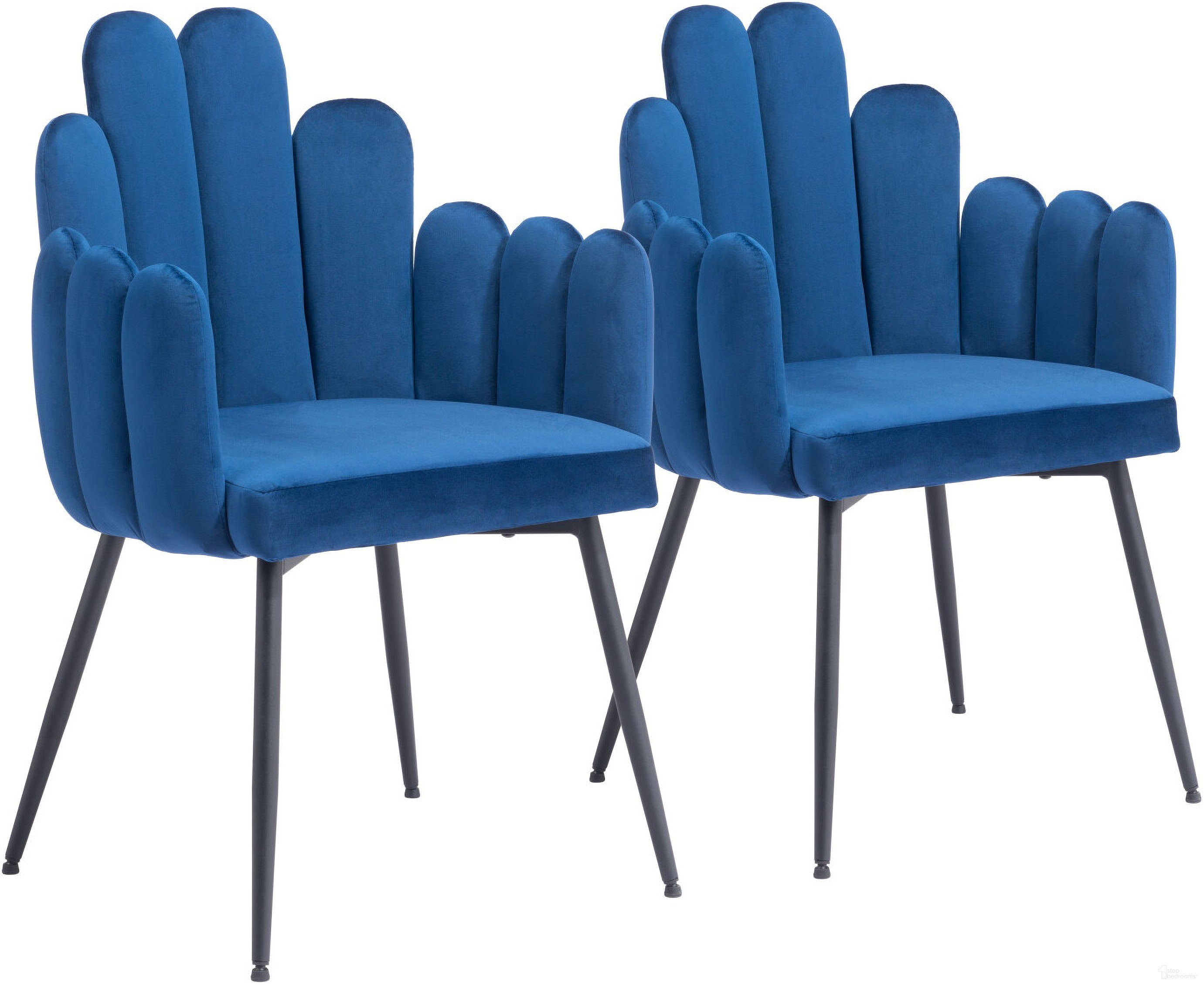 The appearance of Noosa Dining Chair Set of 2 In Navy Blue designed by Zuo Modern in the modern / contemporary interior design. This navy blue piece of furniture was selected by 1StopBedrooms from Noosa Collection to add a touch of cosiness and style into your home. Sku: 109654. Material: Polyester. Chair Type: Arm Chair.