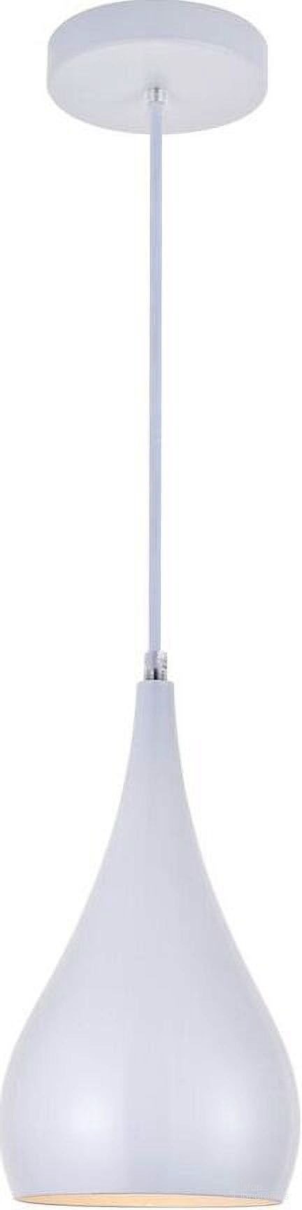 Nora 1 Light White Pendant LDPD2001WH