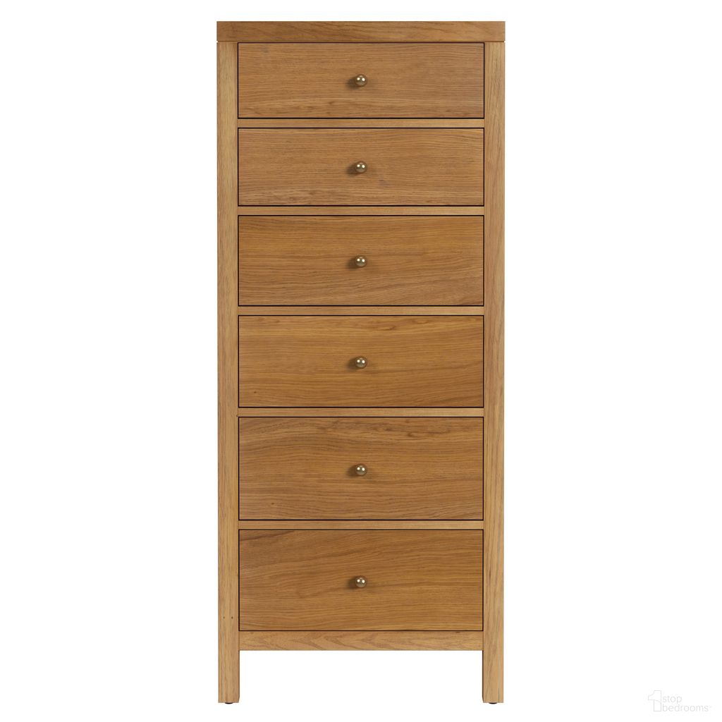 The appearance of Nora 22 Inch Rectangular Wood 6 Drawer Lingerie Chest In Natural designed by Butler Specialty Company in the transitional interior design. This natural piece of furniture was selected by 1StopBedrooms from Nora Collection to add a touch of cosiness and style into your home. Sku: 5942452. Material: MDF.