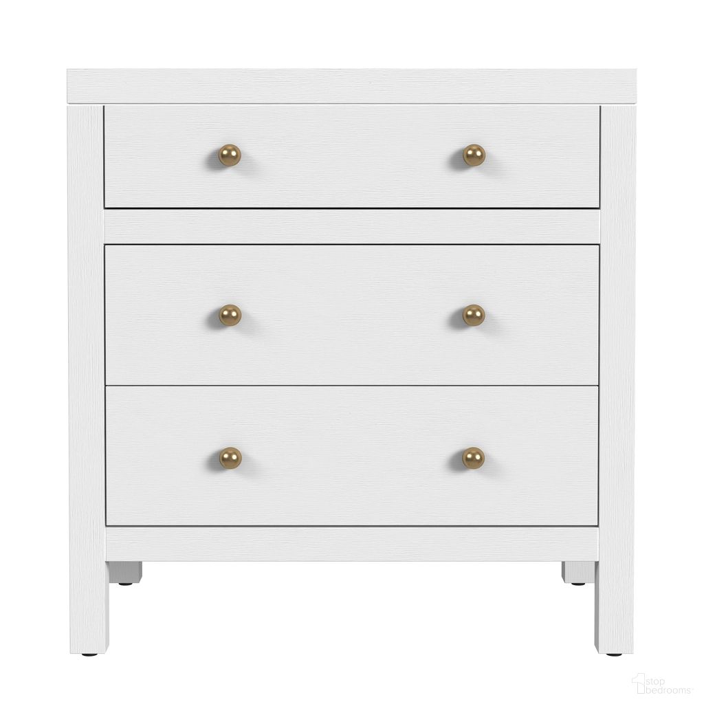The appearance of Nora 25 Inch Rectangular Wood 3 Drawer Nightstand In White designed by Butler Specialty Company in the modern / contemporary interior design. This white piece of furniture  was selected by 1StopBedrooms from Nora Collection to add a touch of cosiness and style into your home. Sku: 5848477. Material: Acacia Wood.