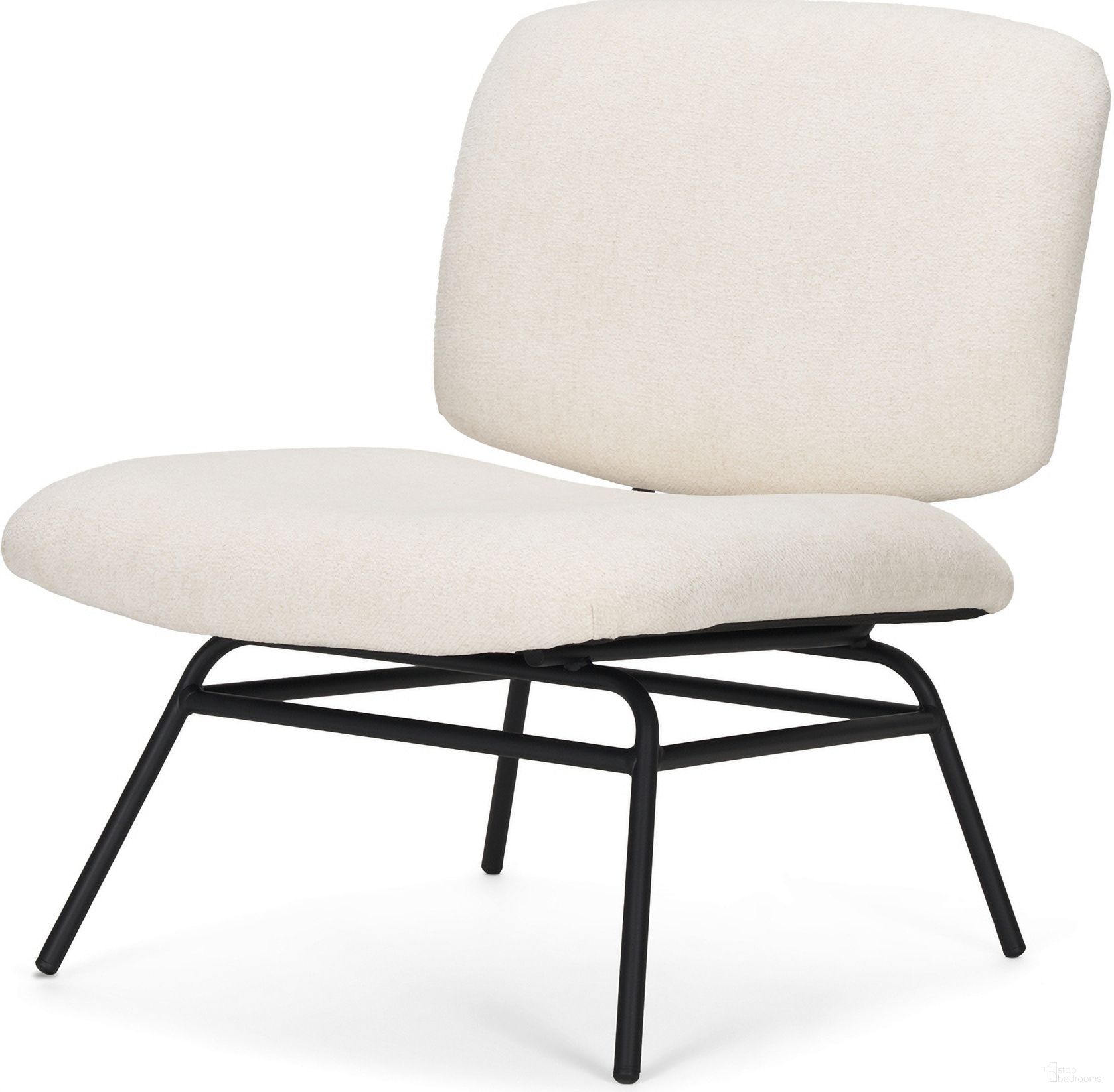 The appearance of Nora Accent Chair In Black and Cream designed by Mercana in the modern / contemporary interior design. This black and cream piece of furniture was selected by 1StopBedrooms from Nora Collection to add a touch of cosiness and style into your home. Sku: 70684. Material: Iron.