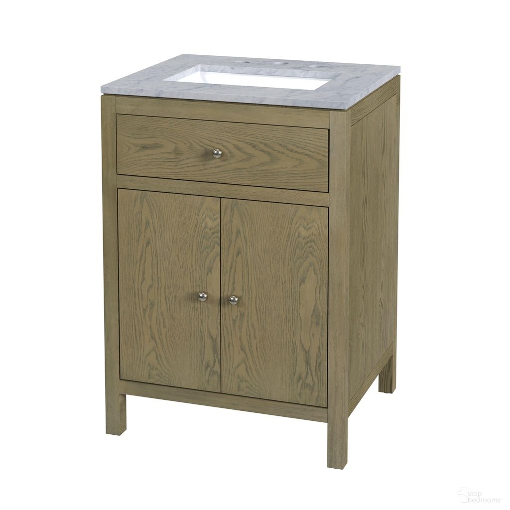 The appearance of Nora Rectangular Wood & Marble Bathroom Vanity In Light Brown designed by Butler Specialty Company in the modern / contemporary interior design. This light brown piece of furniture  was selected by 1StopBedrooms from Nora Collection to add a touch of cosiness and style into your home. Sku: 6325492. Material: MDF.
