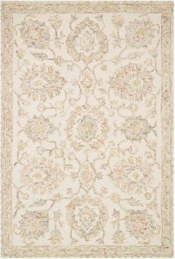 The appearance of Norabel Ivory/Blush 9'3" x 13' Rug designed by Loloi Rugs in the modern / contemporary interior design. This ivory and blush piece of furniture  was selected by 1StopBedrooms from Norabel Collection to add a touch of cosiness and style into your home. Sku: NORBNOR-04IVBH93D0. Material: Wool.