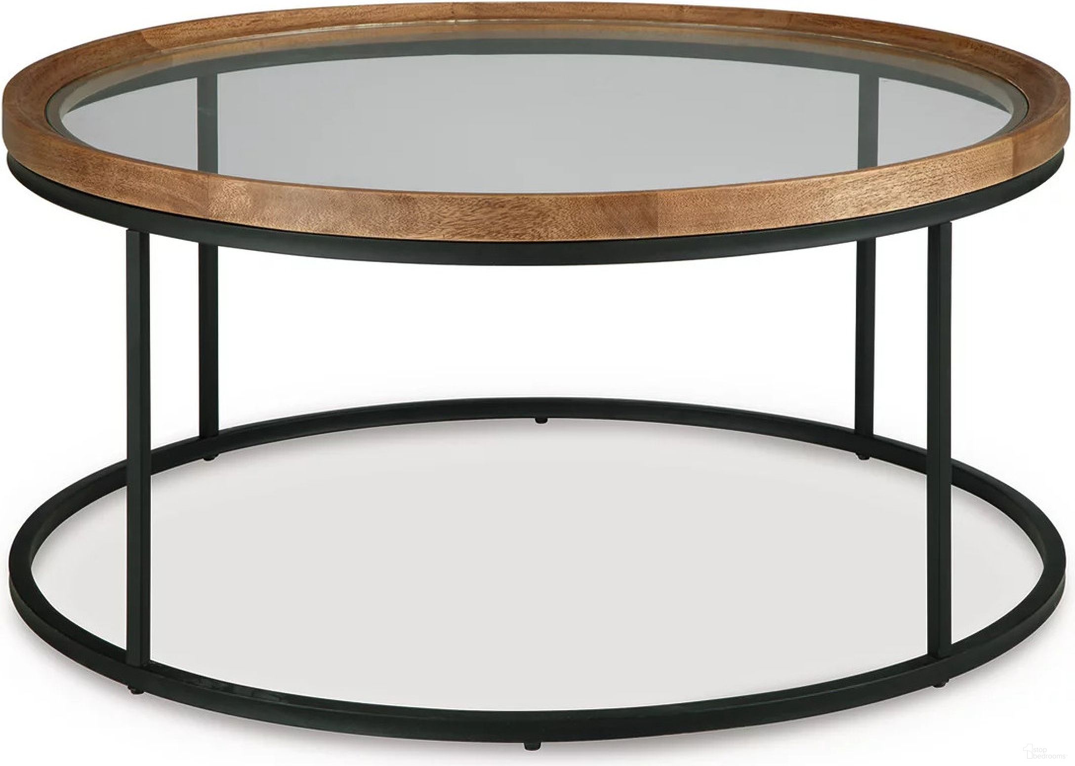 The appearance of Noraluna Coffee Table In Medium Brown designed by Signature Design by Ashley in the transitional interior design. This medium brown piece of furniture  was selected by 1StopBedrooms from Noraluna Collection to add a touch of cosiness and style into your home. Sku: T502-8. Material: Wood.