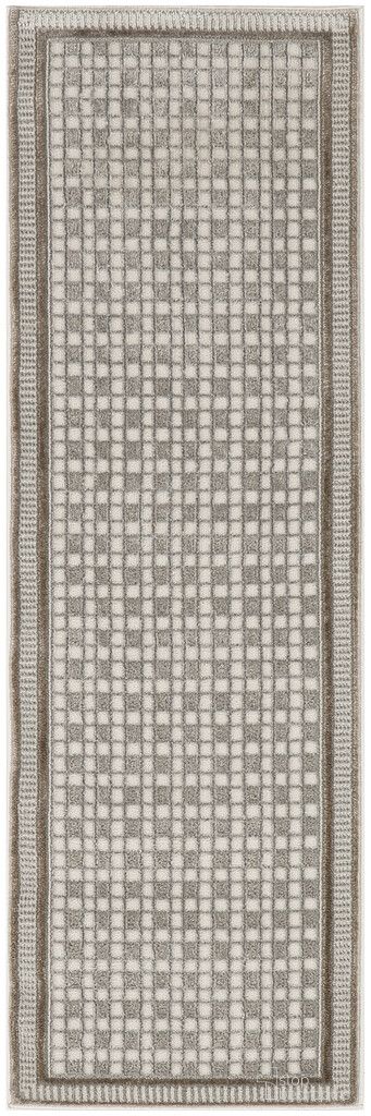 The appearance of Nordic 2' x 6' Modern Indoor Rug In Ivory Grey designed by Nourison in the modern / contemporary interior design. This ivory grey piece of furniture was selected by 1StopBedrooms from Nordic Collection to add a touch of cosiness and style into your home. Sku: 841491119747. Material: Polyester.