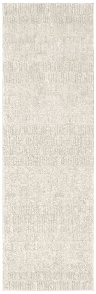 The appearance of Nordic 2' x 6' Modern Indoor Rug In Ivory designed by Nourison in the modern / contemporary interior design. This ivory piece of furniture was selected by 1StopBedrooms from Nordic Collection to add a touch of cosiness and style into your home. Sku: 841491120385. Material: Polyester.