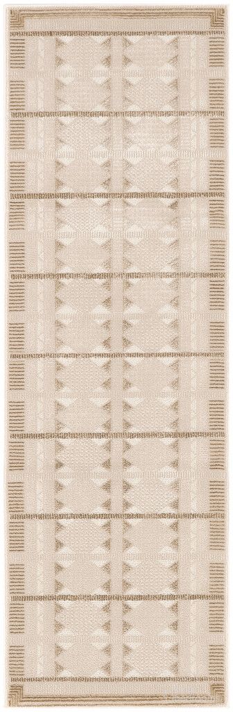 The appearance of Nordic 2' x 6' Modern Indoor Rug In Taupe designed by Nourison in the modern / contemporary interior design. This taupe piece of furniture was selected by 1StopBedrooms from Nordic Collection to add a touch of cosiness and style into your home. Sku: 841491120064. Material: Polyester.