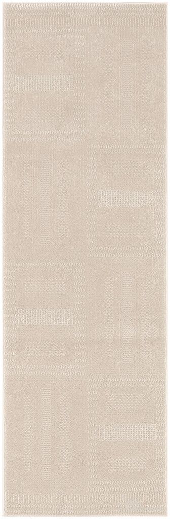 The appearance of Nordic 2' x 6' Modern Indoor Rug In Taupe designed by Nourison in the modern / contemporary interior design. This taupe piece of furniture was selected by 1StopBedrooms from Nordic Collection to add a touch of cosiness and style into your home. Sku: 841491120545. Material: Polyester.