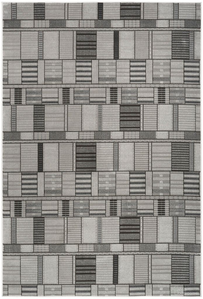 The appearance of Nordic 5' x 7' Indoor Rug In Black and Grey designed by Nourison in the modern / contemporary interior design. This black/grey piece of furniture was selected by 1StopBedrooms from Nordic Collection to add a touch of cosiness and style into your home. Sku: 841491119846. Material: Polyester.
