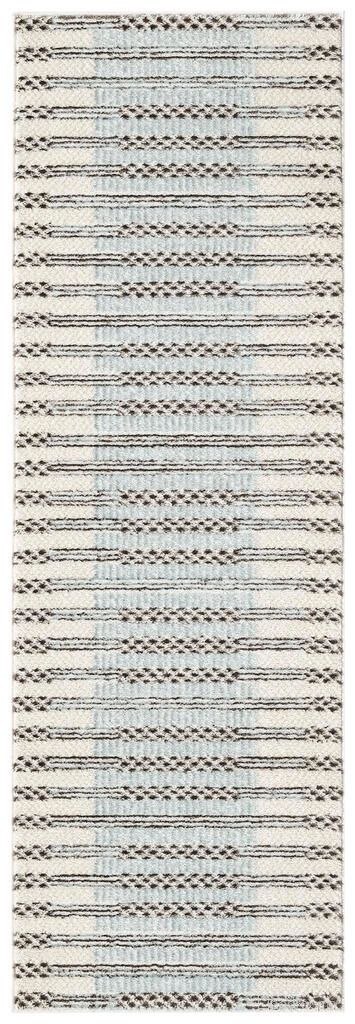 The appearance of Nordic Modern 2' x 6' Modern Indoor Rug In Ivory Blue designed by Nourison in the modern / contemporary interior design. This ivory blue piece of furniture was selected by 1StopBedrooms from Nordic Collection to add a touch of cosiness and style into your home. Sku: 841491149652. Material: Polyester.