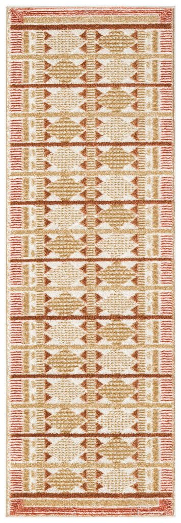 The appearance of Nordic Modern 2' x 6' Modern Indoor Rug In Rust designed by Nourison in the modern / contemporary interior design. This rust piece of furniture was selected by 1StopBedrooms from Nordic Collection to add a touch of cosiness and style into your home. Sku: 841491149256. Material: Polyester.