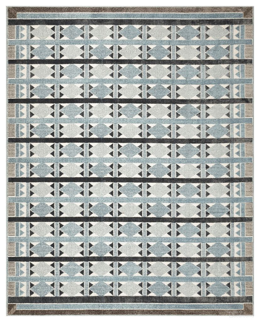 The appearance of Nordic Modern 8' x 10' Modern Indoor Rug In Blue designed by Nourison in the modern / contemporary interior design. This blue piece of furniture was selected by 1StopBedrooms from Nordic Collection to add a touch of cosiness and style into your home. Sku: 841491149164. Material: Polyester.
