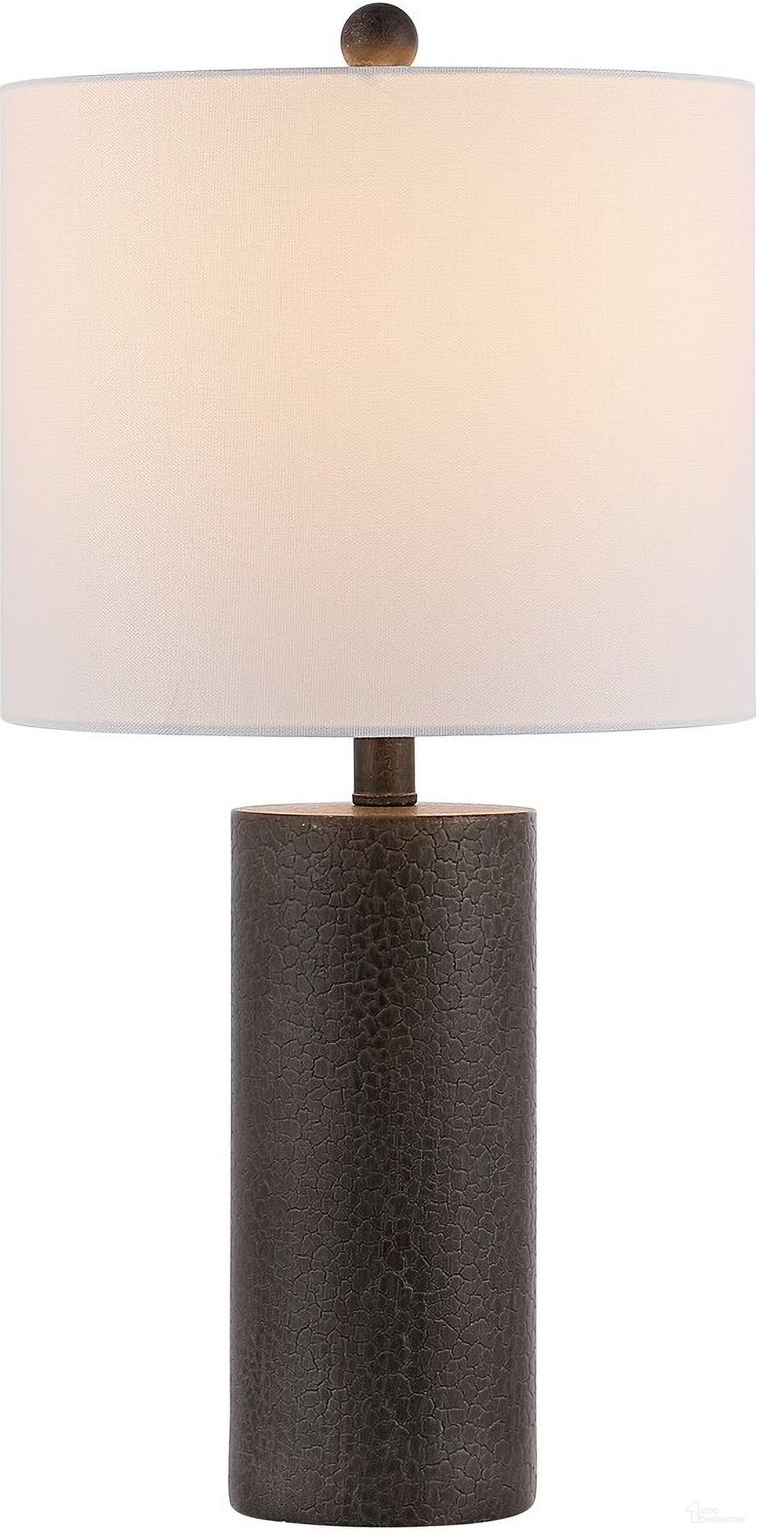Nori Polyresin Table Lamp in Dark Grey