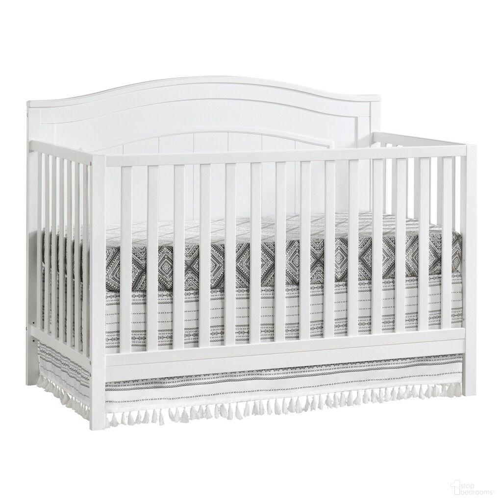 The appearance of North Bay 4 In 1 Convertible Crib In Snow White designed by Oxford Baby in the transitional interior design. This snow white piece of furniture was selected by 1StopBedrooms from North Bay Collection to add a touch of cosiness and style into your home. Sku: 18811420. Material: Wood.