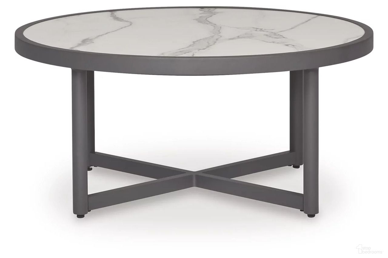 The appearance of North Island Outdoor Coffee Table In Gray designed by Signature Design by Ashley in the modern / contemporary interior design. This gray piece of furniture was selected by 1StopBedrooms from North Island Collection to add a touch of cosiness and style into your home. Sku: P510-708. Material: Aluminium.